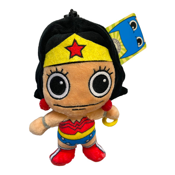 Super Hero Girls Plush Wonder Woman Doll Clip On Wallet Toy, Gift for Girls - Picture 4 of 5